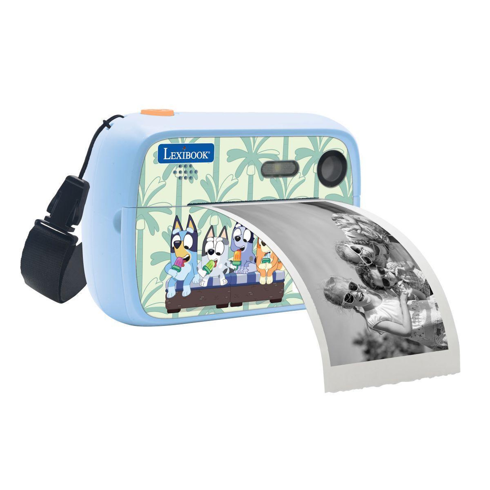 Lexibook Starcam® Print Bluey, pack appareil photo numérique HD avec imprimante instantanée, carte SD et kit de personnalisation des photos