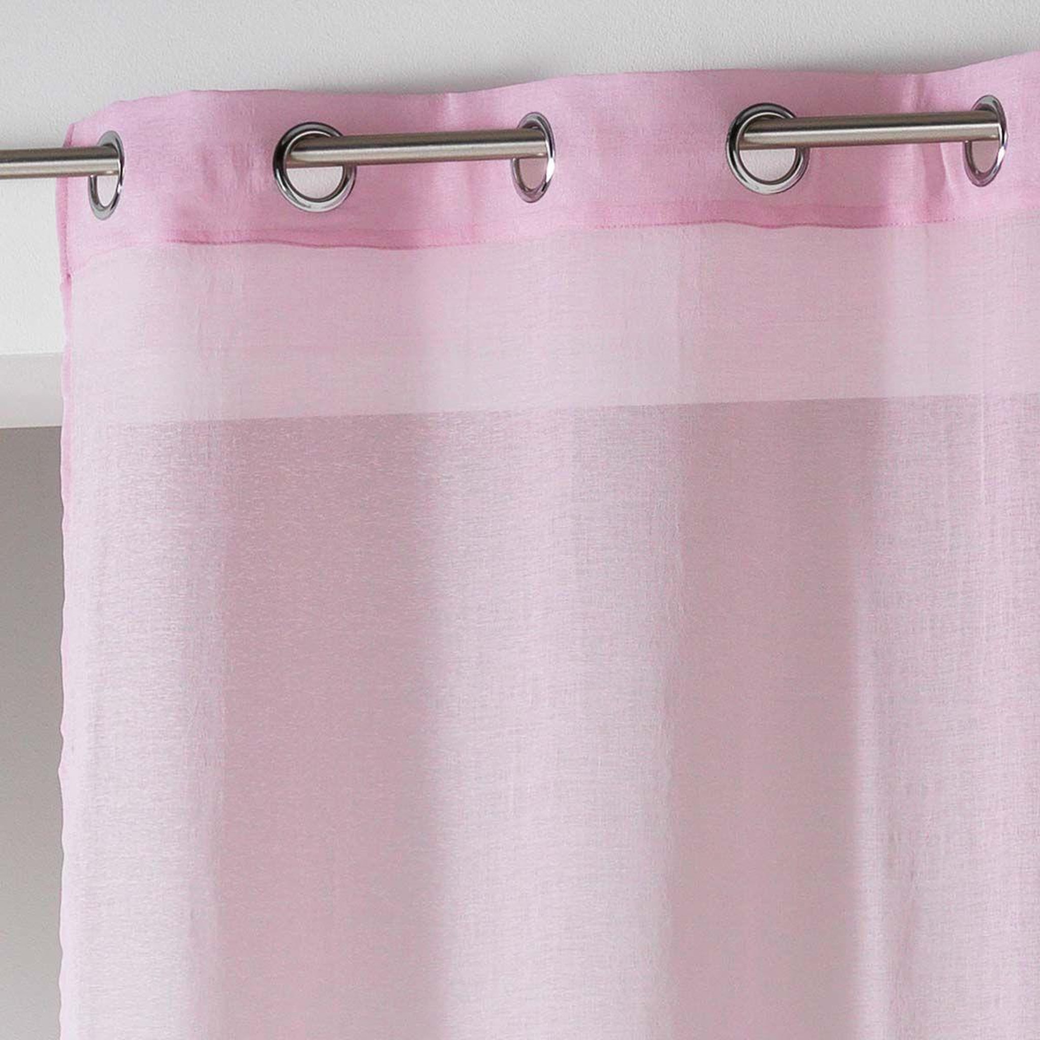 Voir la diapositive 2 : Douceur d'Intérieur Rideau voilage  telma  140x280cm rose