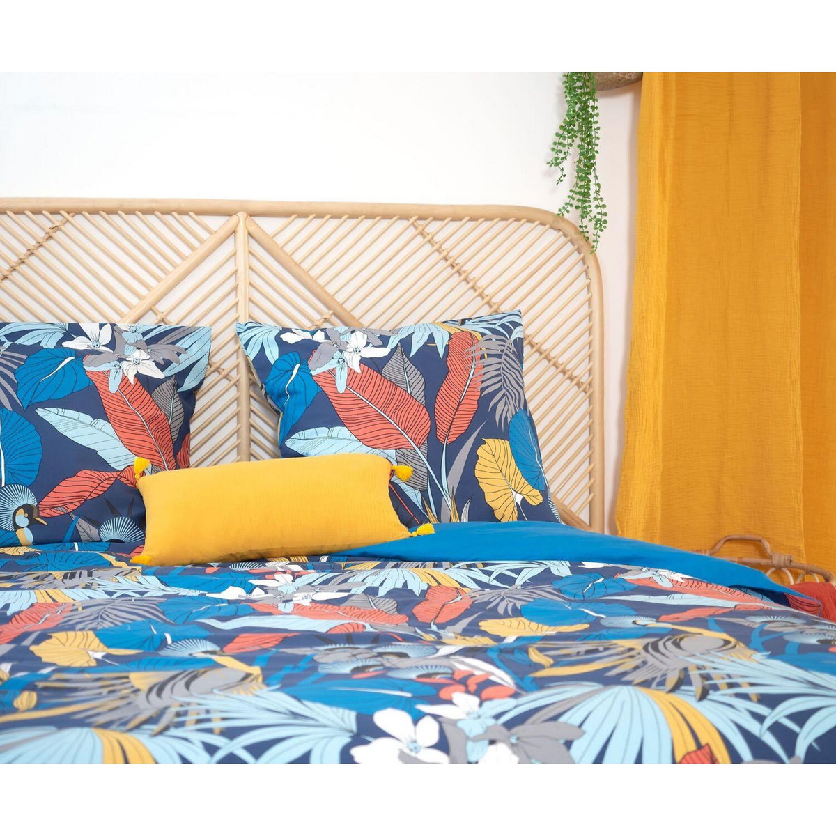 Home collection Parure housse de couette 100% satin coton 70fils parade