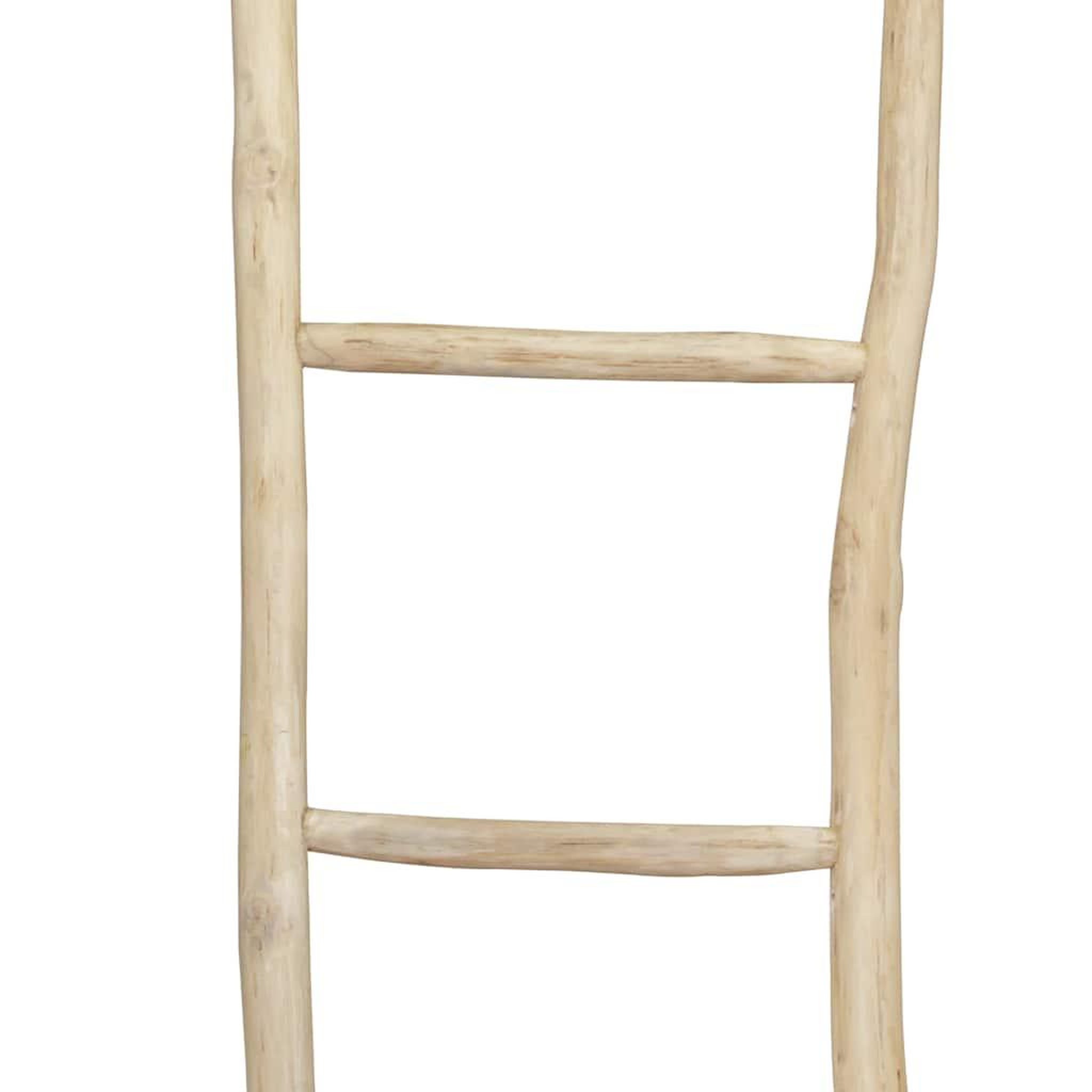Voir la diapositive 2 : VIDAXL Porte-serviette avec 5 barreaux teck 45 x 150 cm naturel