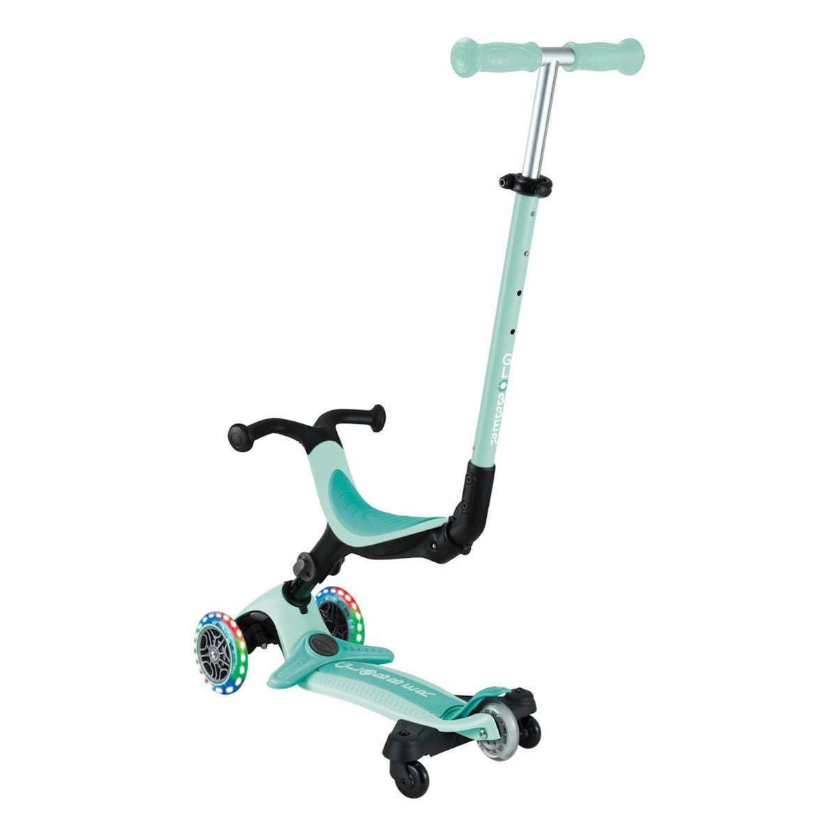 Globber Trottinette Go Up Active Lights 360° pastel menthe