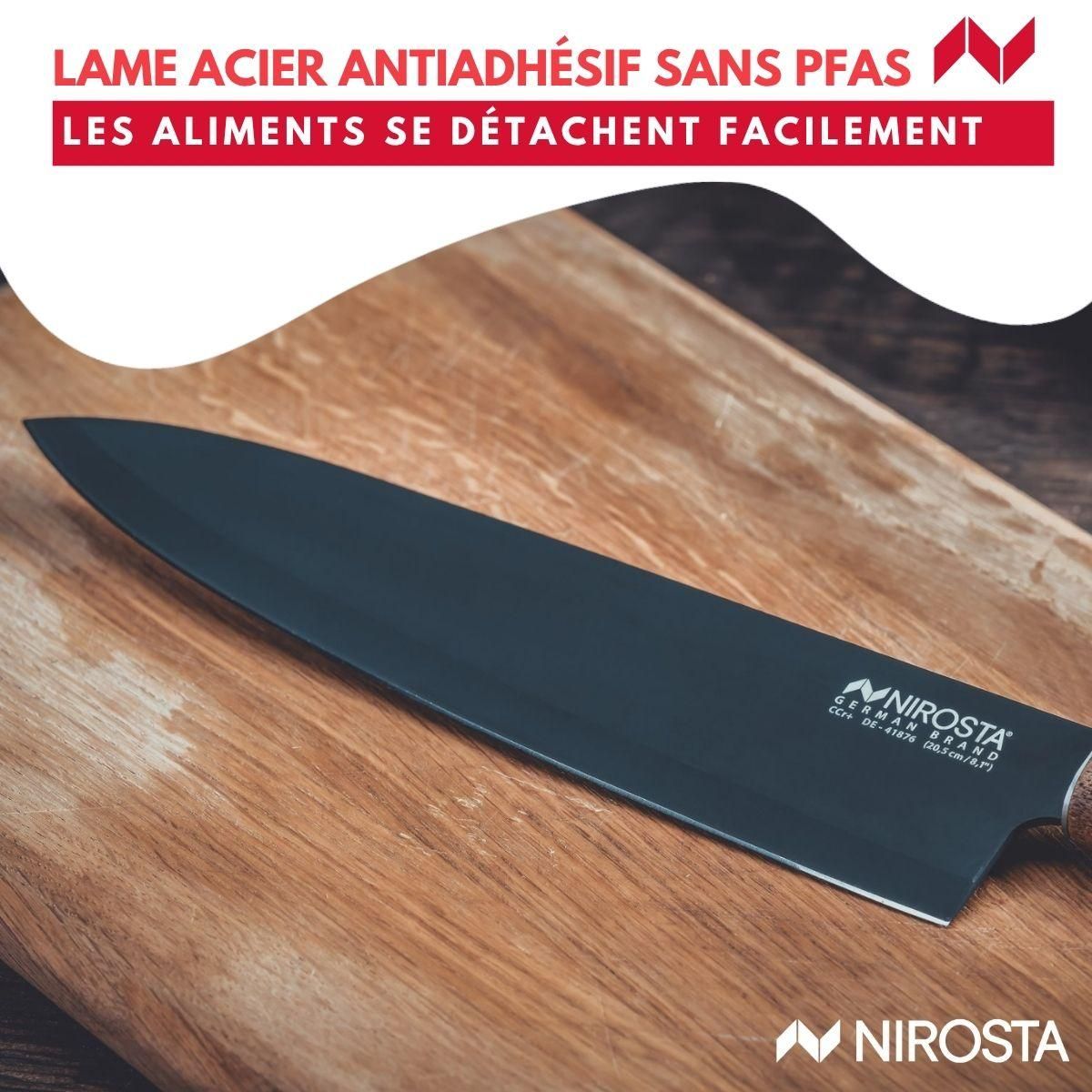 NIROSTA Couteau de chef 33 cm Nirosta Flow