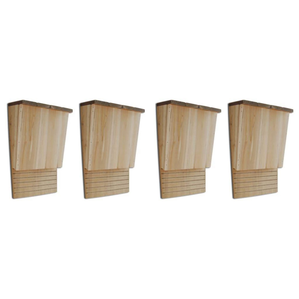 VIDAXL Maison pou chauve-souris 4 pcs 22 x 12 x 34 cm Bois
