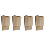 VIDAXL Maison pou chauve-souris 4 pcs 22 x 12 x 34 cm Bois