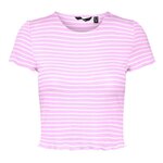 Vero Moda T Shirt /Blanc Femme Vero Moda Madi Jill. Coloris disponibles : Rose