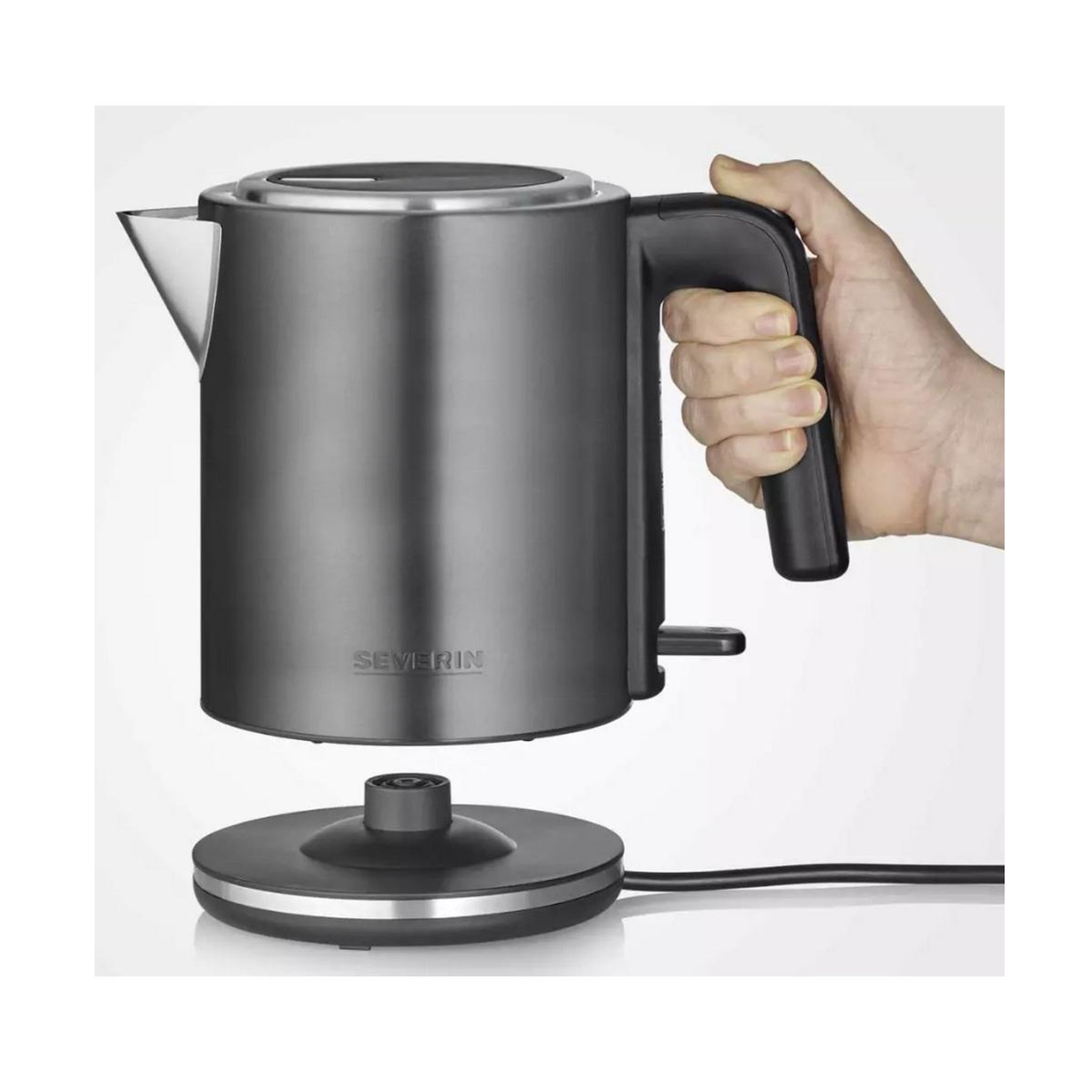 Voir la diapositive 3 : SEVERIN Bouilloire sans fil 1l 2400w noir/inox - wk9342