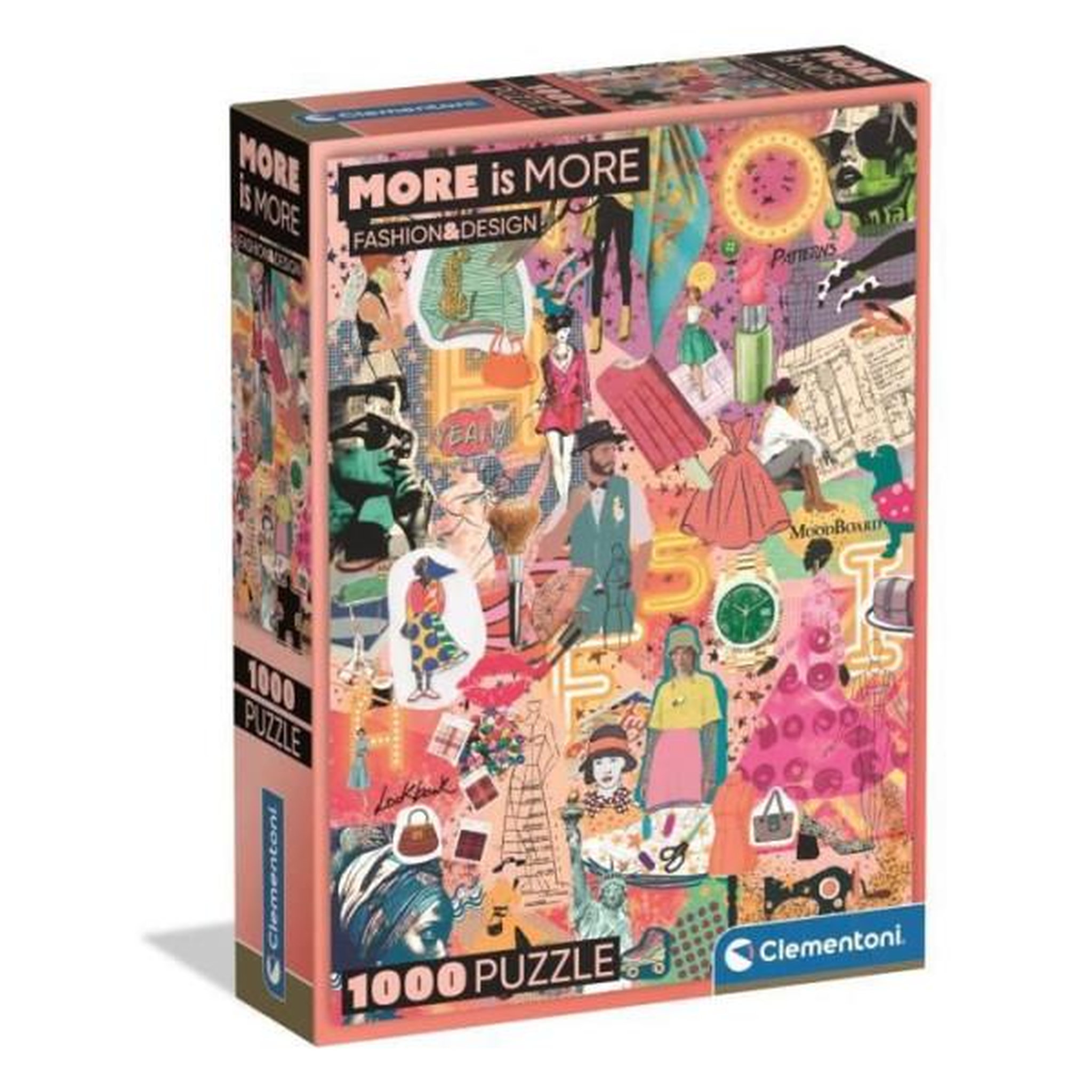 CLEMENTONI Clementoni - compact 1000 pieces - more is more - fashion & design