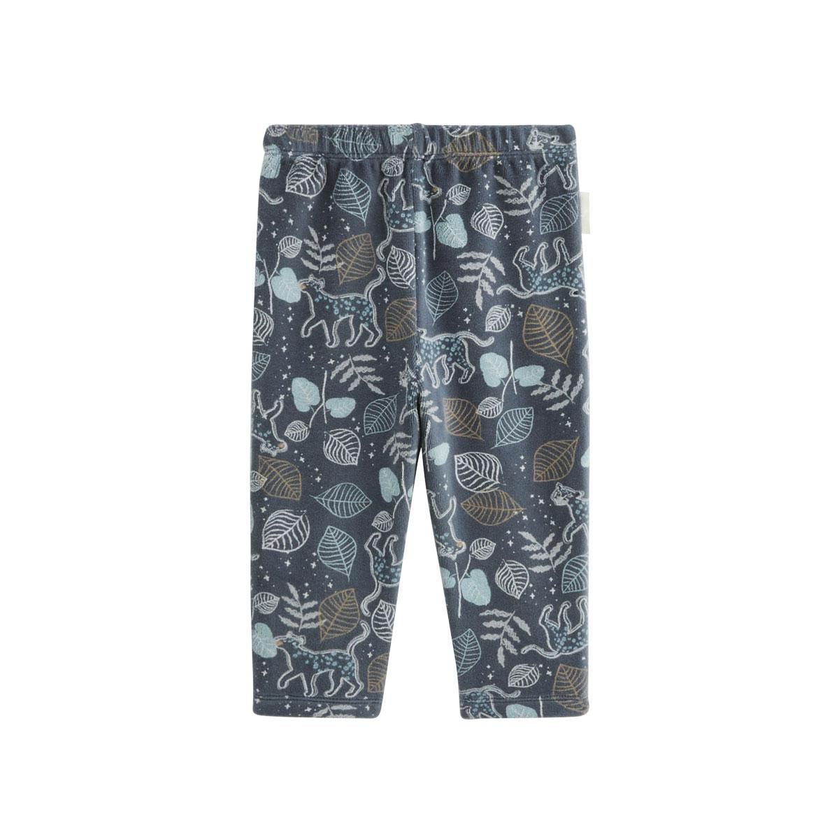 Petit Béguin Pyjama enfant 2 pièces en velours Félintrépide