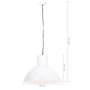 Voir la diapositive 6 : VIDAXL Lampe suspendue 25 W Blanc Rond 48 cm E27
