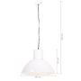 Voir la diapositive 6 : VIDAXL Lampe suspendue 25 W Blanc Rond 48 cm E27