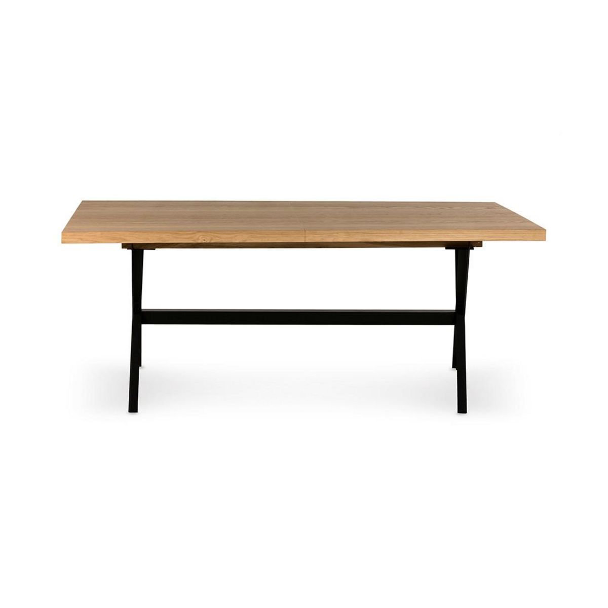 LISA DESIGN Giocoso - table à manger extensible - effet bois et métal - 4 à 10 personnes