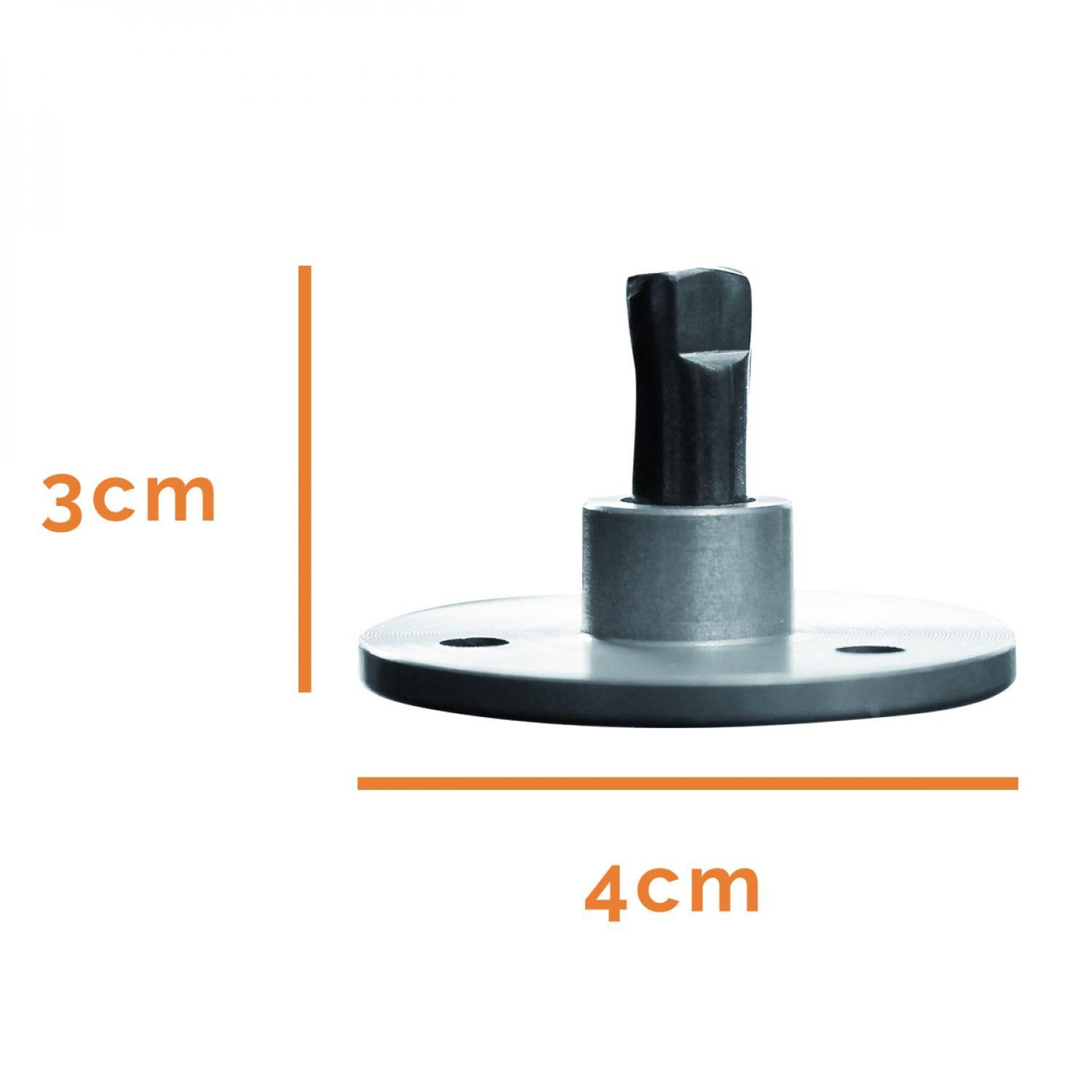 Voir la diapositive 2 : LINXOR Lot de 50 pitons télescopiques en inox pour plage en bois
