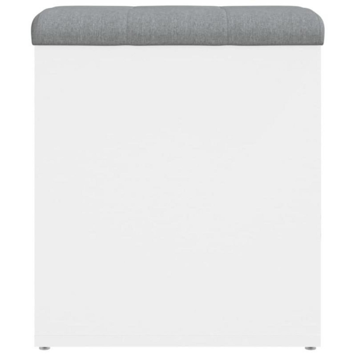 VIDAXL Banc de rangement blanc 42x42x45 cm bois d ingénierie