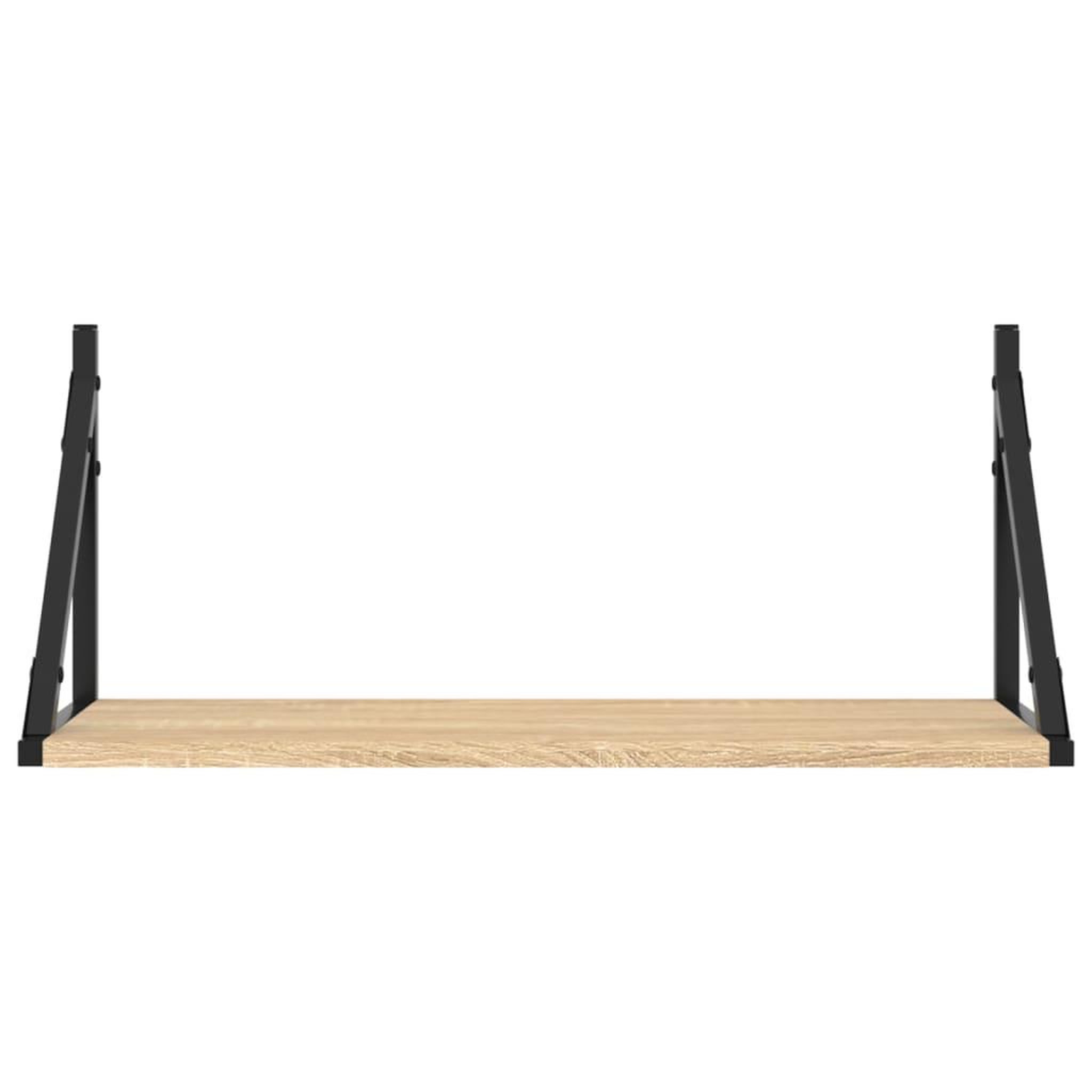 Voir la diapositive 5 : VIDAXL Etageres murales 2 pcs chene sonoma 60x25x25,5 cm