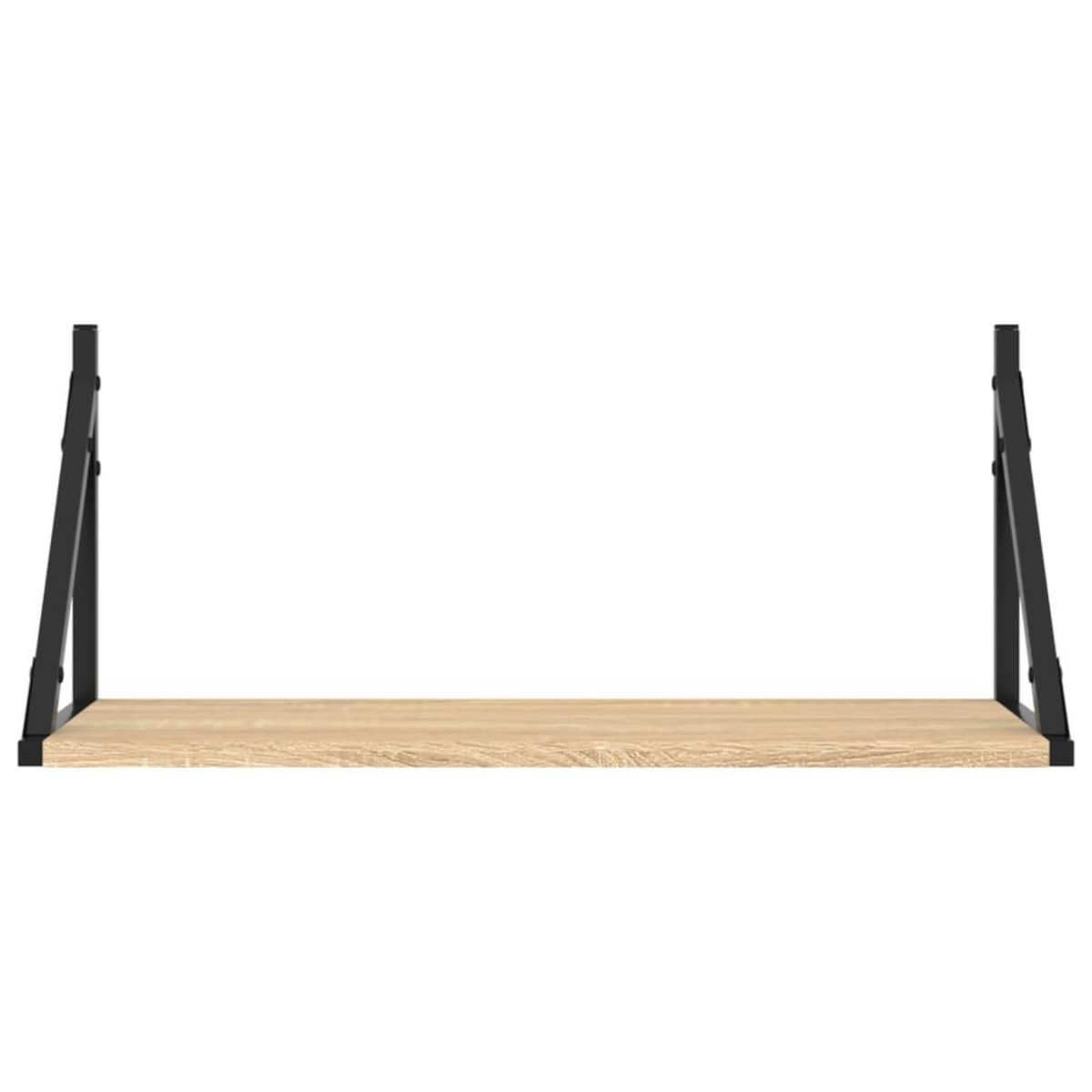 VIDAXL Etageres murales 2 pcs chene sonoma 60x25x25,5 cm