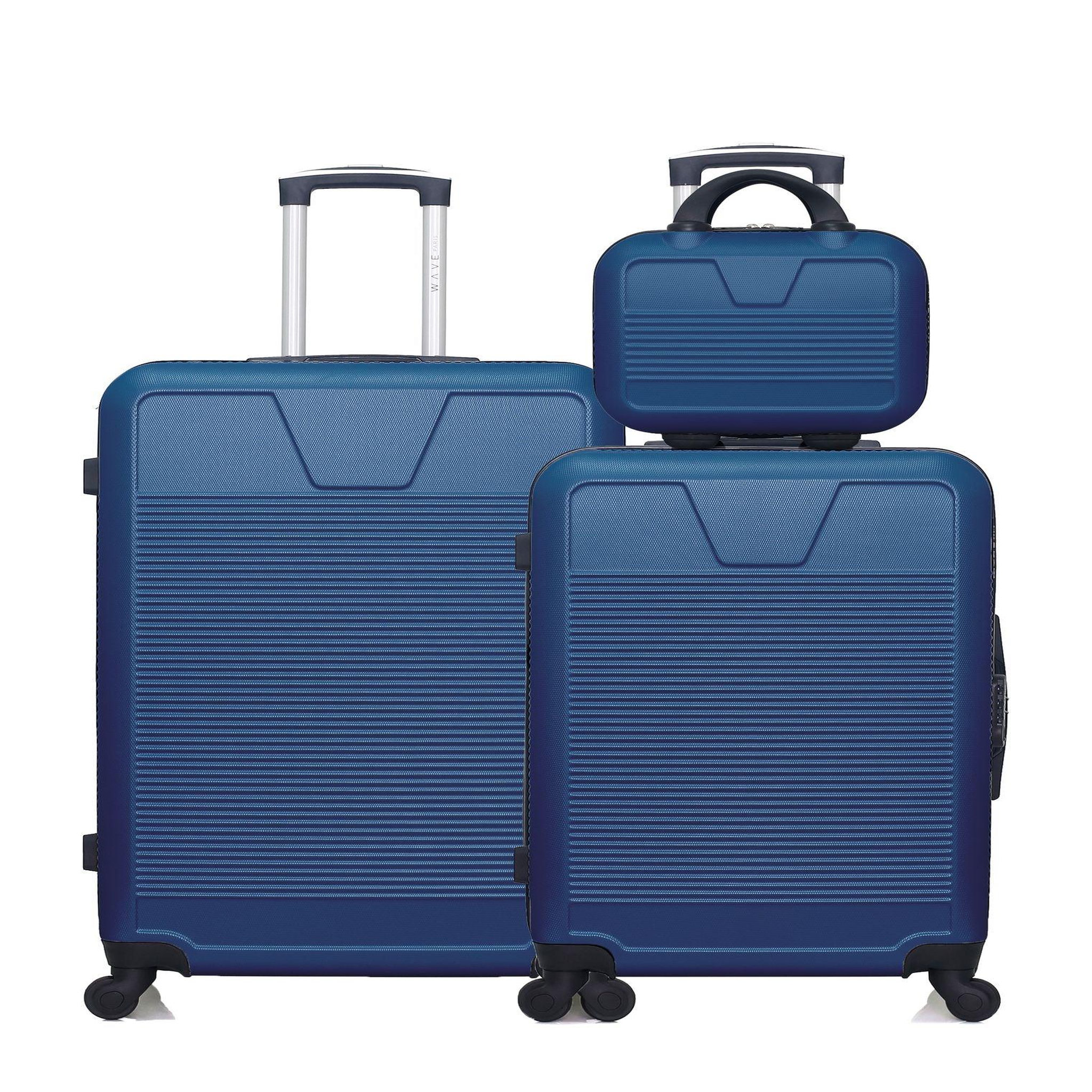 WAVE PARIS Wave paris - lot de 3 - valise grand format, valise weekend et vanity selenga