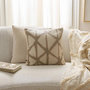 Voir la diapositive 3 : ATMOSPHERA Coussin Déco Jacquard  Dune  40x40cm Beige
