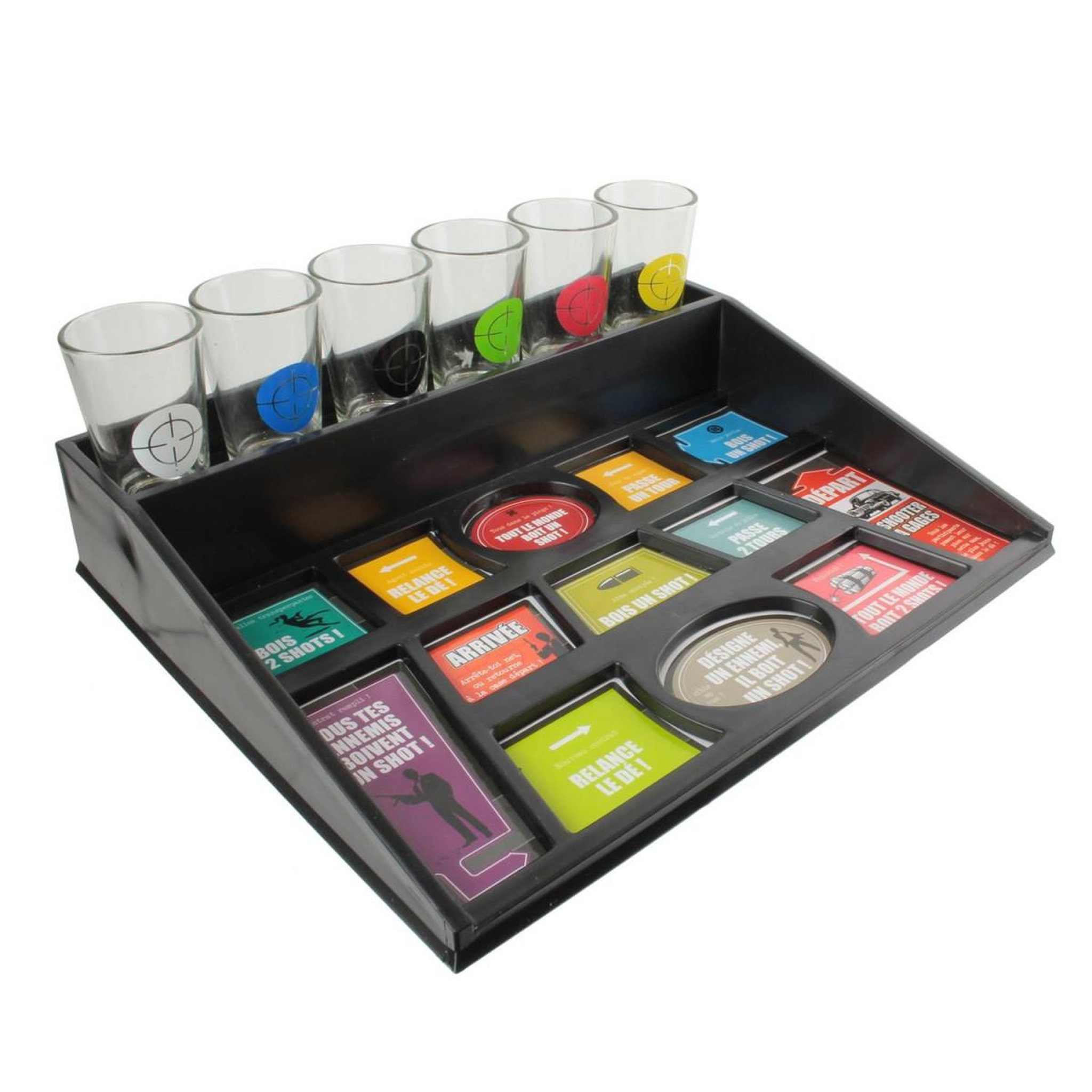 MISTER GADGET Jeu à boire  6 shooters à gages  27cm multicolore