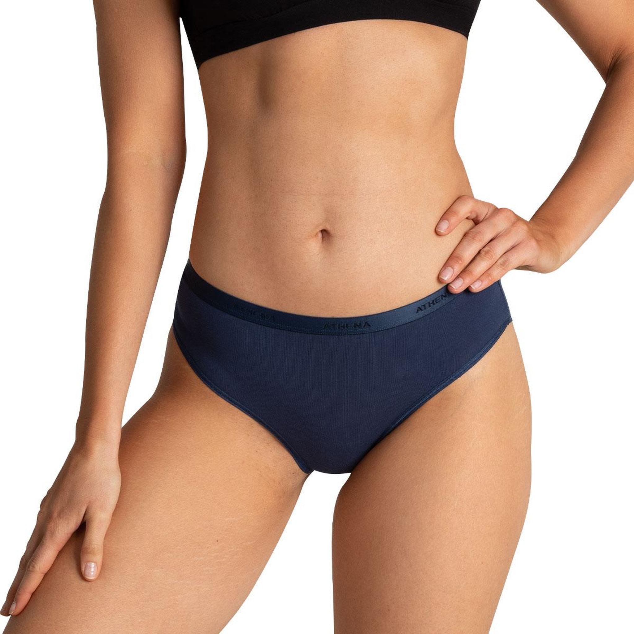 Voir la diapositive 6 : Athena Lot de 3 slips femme Ecopack Basic