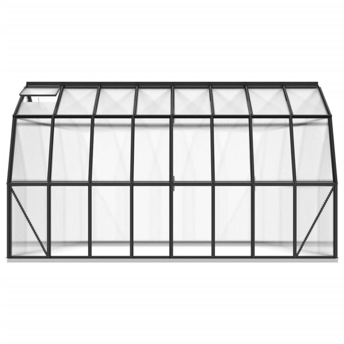 VIDAXL Serre avec cadre de base anthracite 12,63 m^2 Aluminium