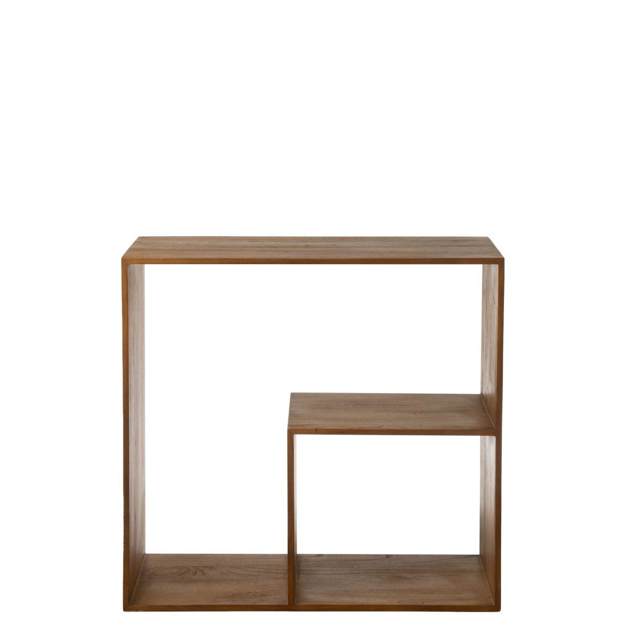 Voir la diapositive 3 : J-LINE Étagère murale en bois  cub  106cm marron