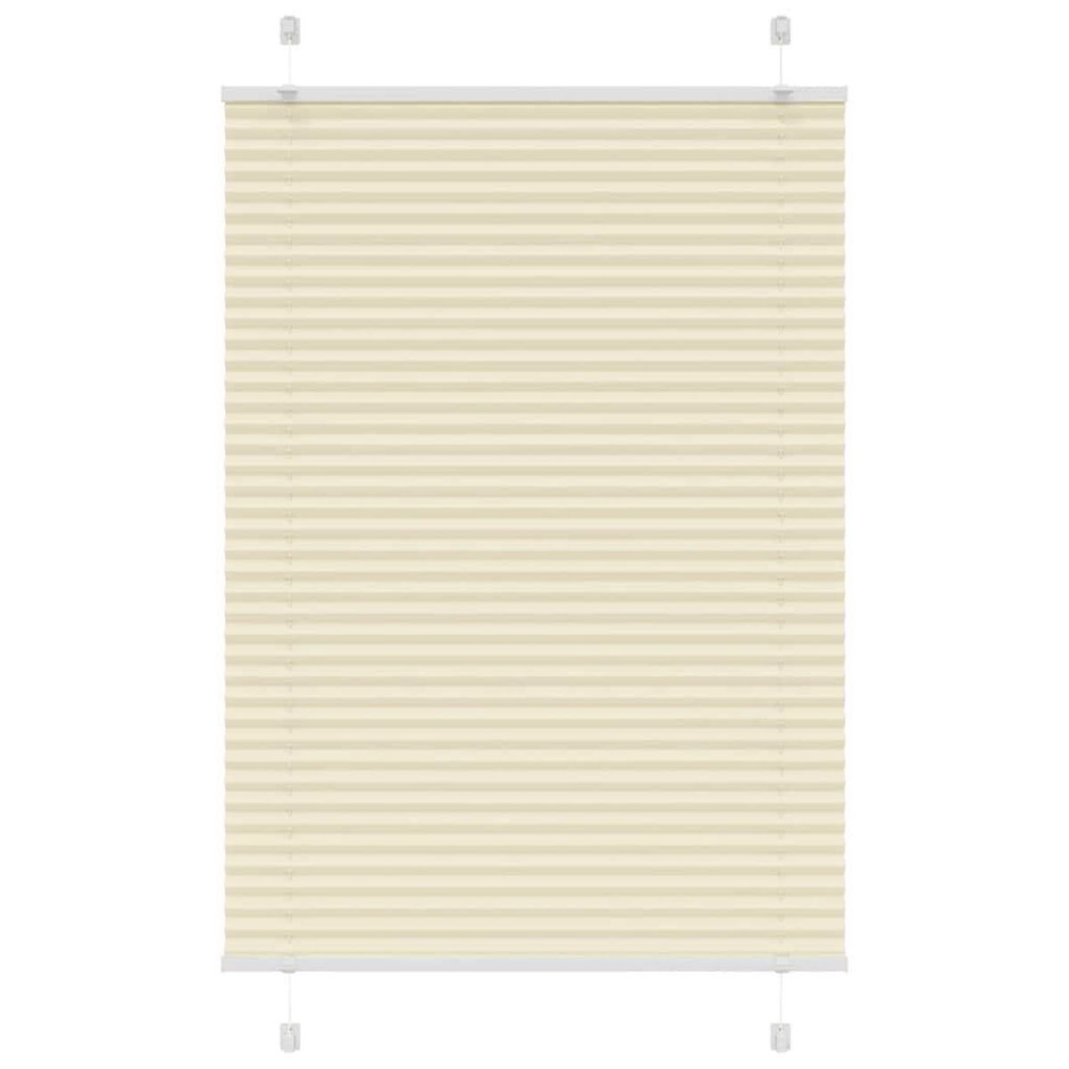 VIDAXL Store plisse creme 90x150 cm largeur du tissu 89,4 cm polyester