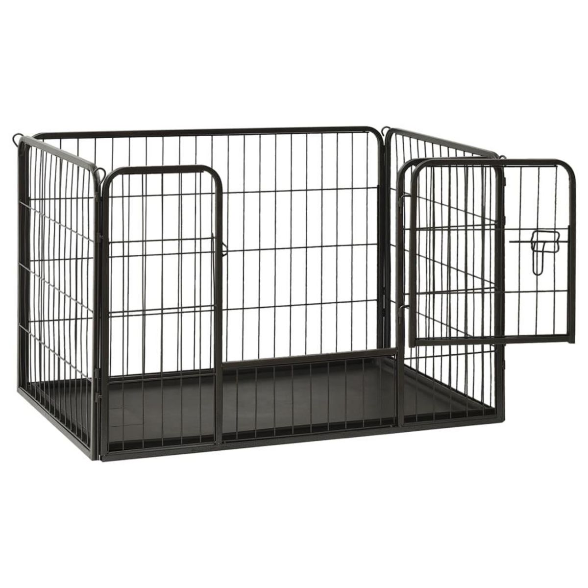 VIDAXL Parc pour chiots Acier 91,5x59x61 cm
