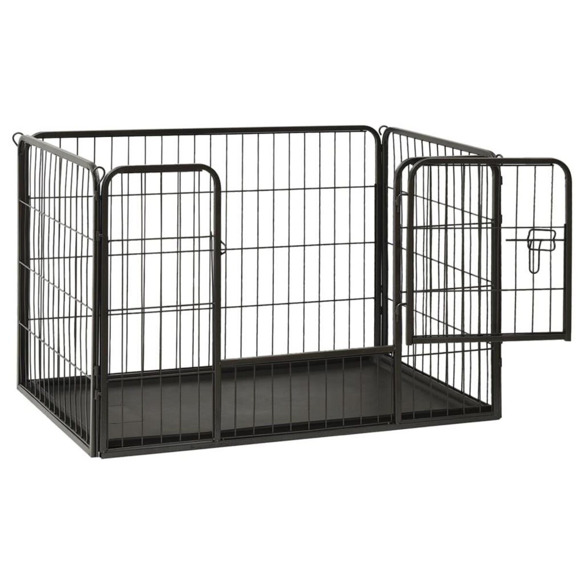 VIDAXL Parc pour chiots Acier 91,5x59x61 cm