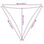 Voir la diapositive 6 : VIDAXL Voile d'ombrage 160 g/m^2 Marron 6x6x6 m PEHD