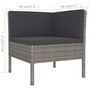 Voir la diapositive 6 : VIDAXL Salon de jardin 9 pcs avec coussins Resine tressee Gris