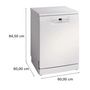 Voir la diapositive 6 : BOSCH Lave-vaisselle 60cm 13couverts 46db blanc - SMS2HTW02E