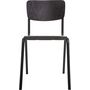 Voir la diapositive 3 : ATMOSPHERA Chaise écolier assise bois pieds métal coloris noir SIMON