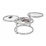 Paris Prix Table Basse en Verre  Blaise  140cm Argent