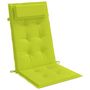 Voir la diapositive 5 : VIDAXL Coussins de chaise a dossier haut lot de 2 vert vif