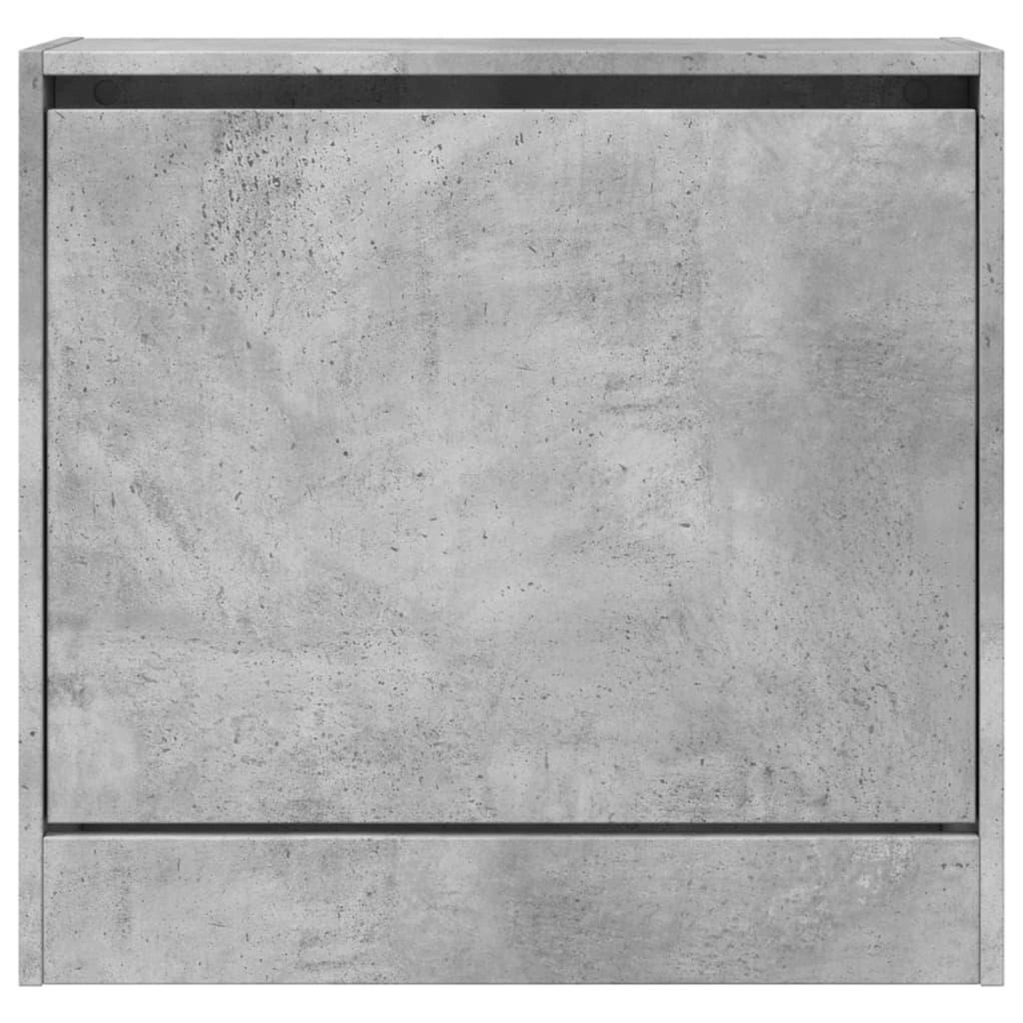 Voir la diapositive 5 : VIDAXL Armoire a chaussures gris beton 60x21x57 cm bois d'ingenierie