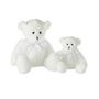 Voir la diapositive 2 : Paris Prix Peluche Enfant  Ourson Nœud  34cm Blanc