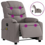 Voir la diapositive 2 : VIDAXL Fauteuil de massage inclinable electrique Taupe Tissu