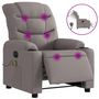 Voir la diapositive 2 : VIDAXL Fauteuil de massage inclinable electrique Taupe Tissu