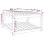 Voir la diapositive 6 : VIDAXL Table de jardin 82,5x82,5x45 cm bois massif de douglas
