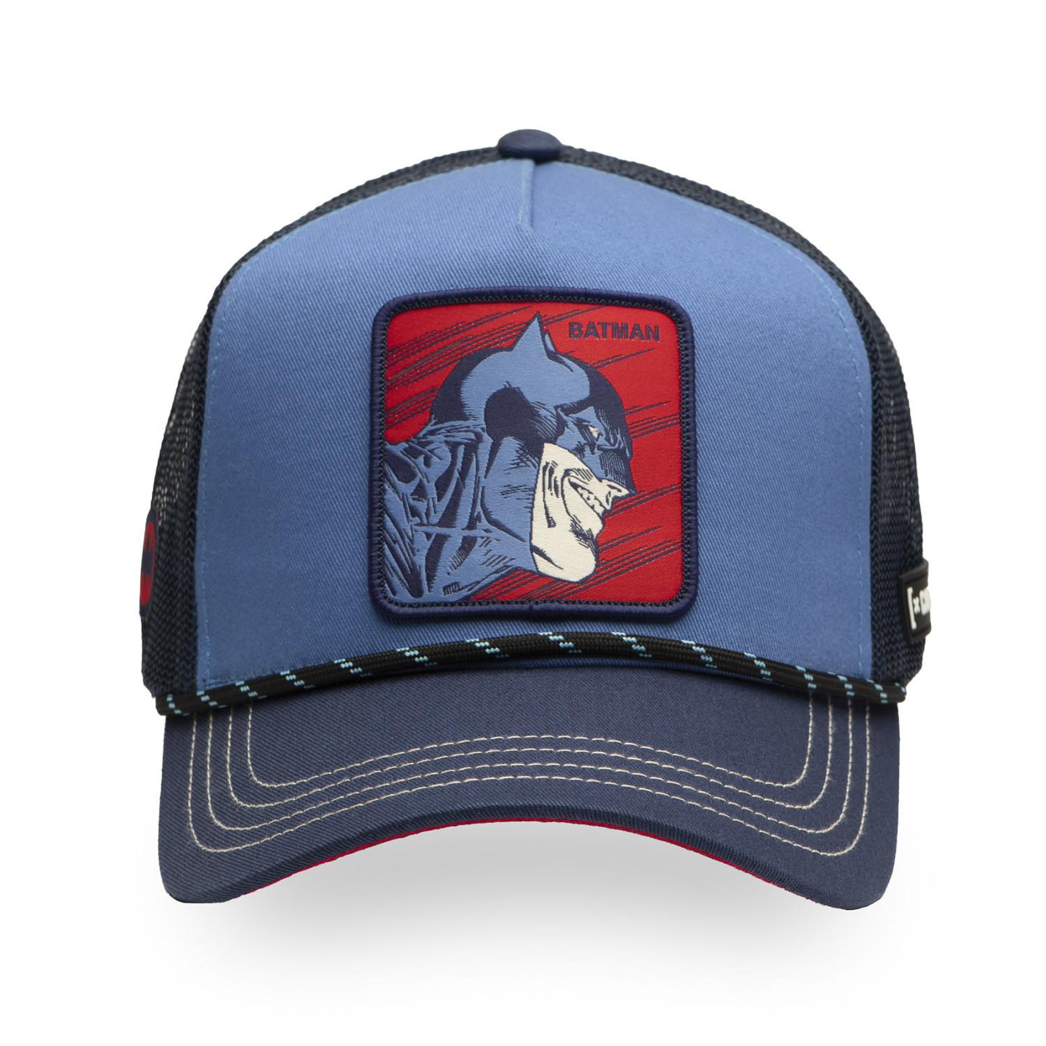 Voir la diapositive 2 : CAPSLAB Casquette trucker avec filet en sergé de coton DC Comics Bruce