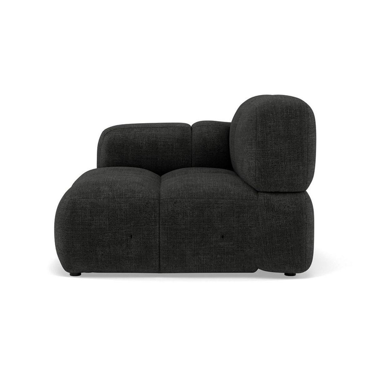 LISA DESIGN Grace - module d'assise gauche en velours texturé