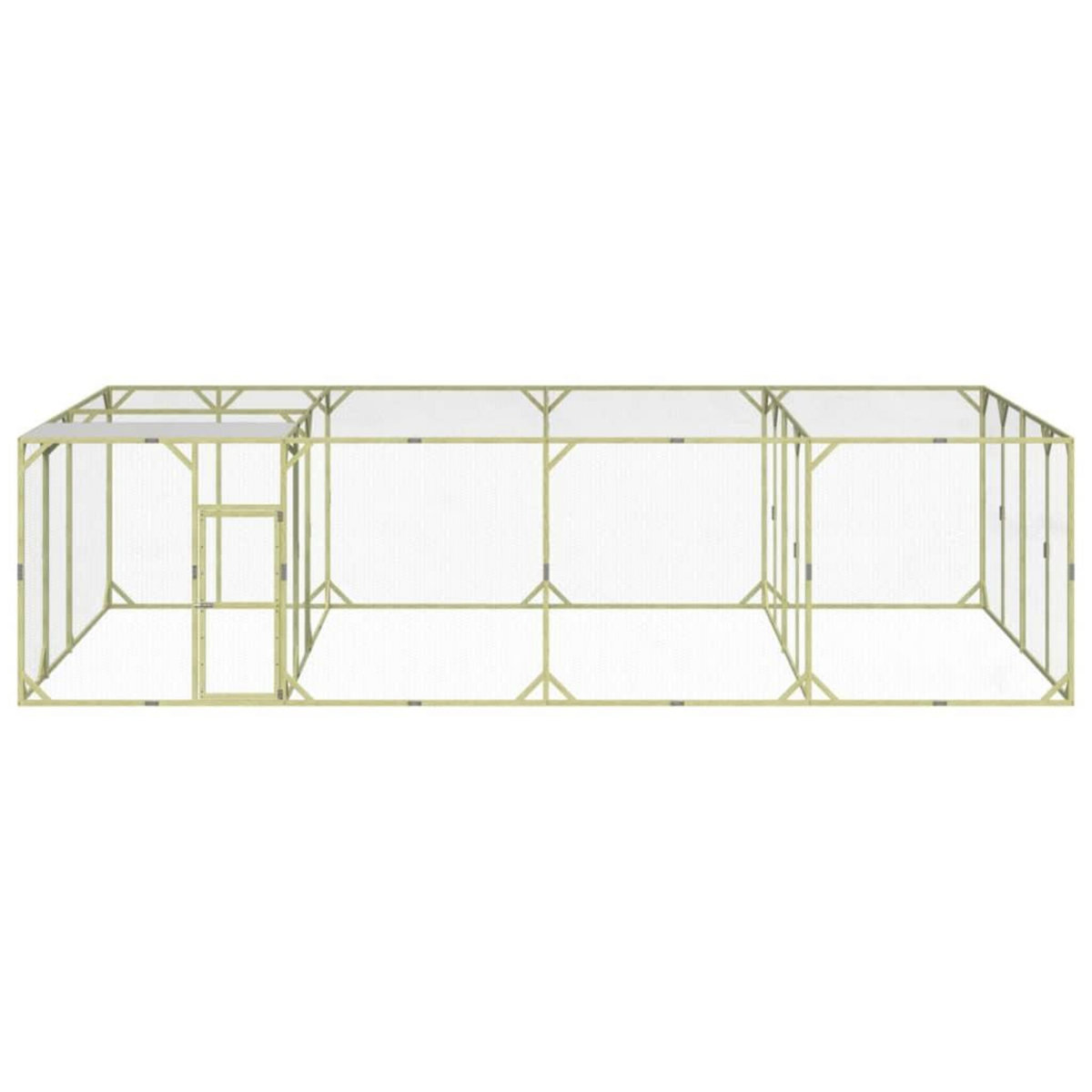 VIDAXL Poulailler 800x400x200 cm Bois de pin massif impregne