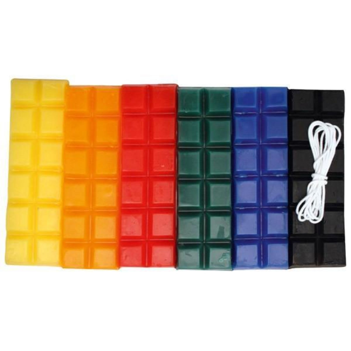 Graine créative Cire à bougie 6 couleurs primaires 240 g + mèche