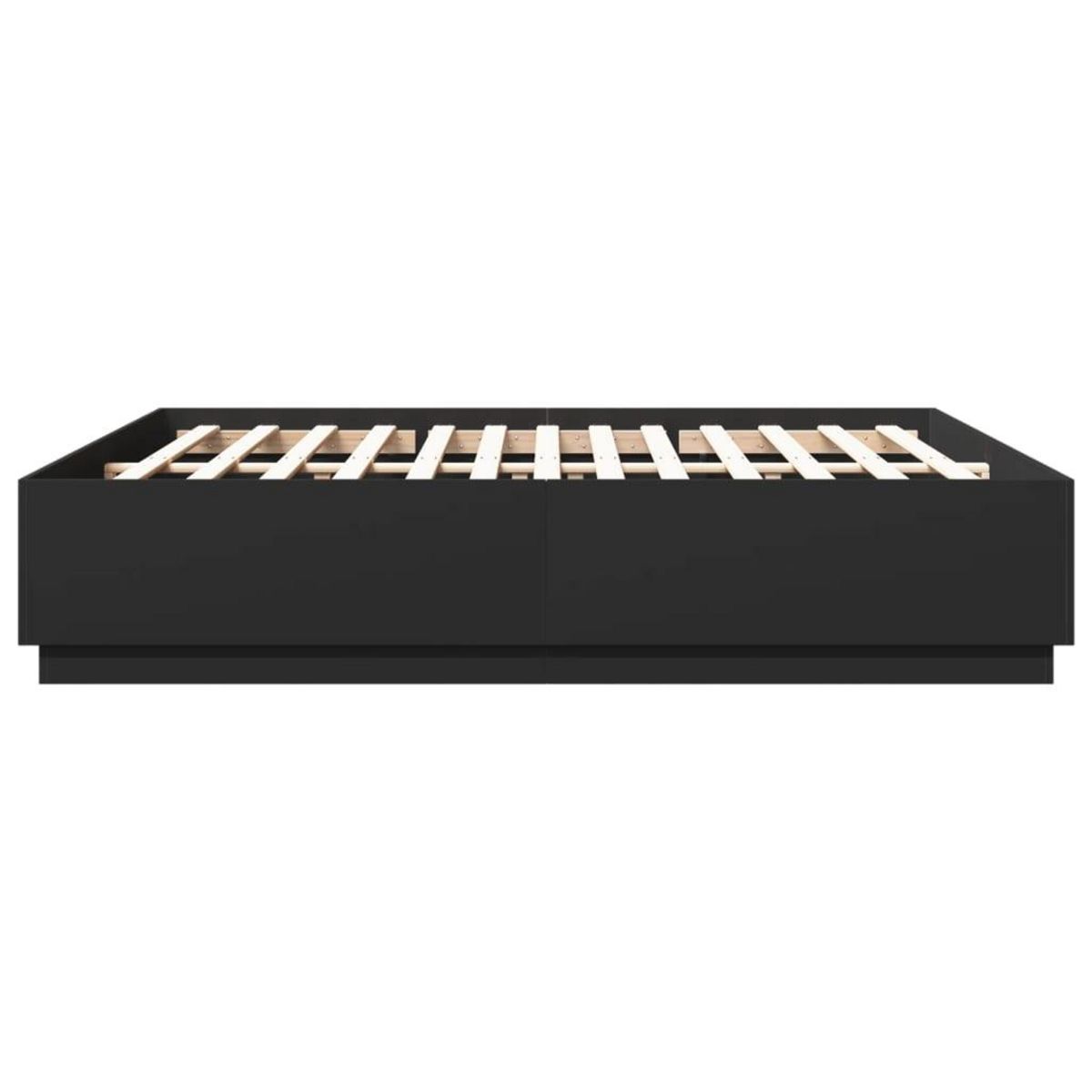 VIDAXL Cadre de lit sans matelas noir 180x200 cm