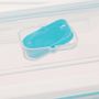 Voir la diapositive 3 : FIVE Lot de 7 Boîtes de Conservation  Blue  32cm Transparent