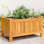 VIDAXL Jardiniere avec doublure 54x31x30 cm bois massif d'acacia