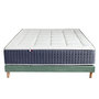 Voir la diapositive 6 : IDLITERIE Ensemble Matelas Ressort 7 zones + Mémoire de forme + Sommier KING STYLE Fabriqué en France