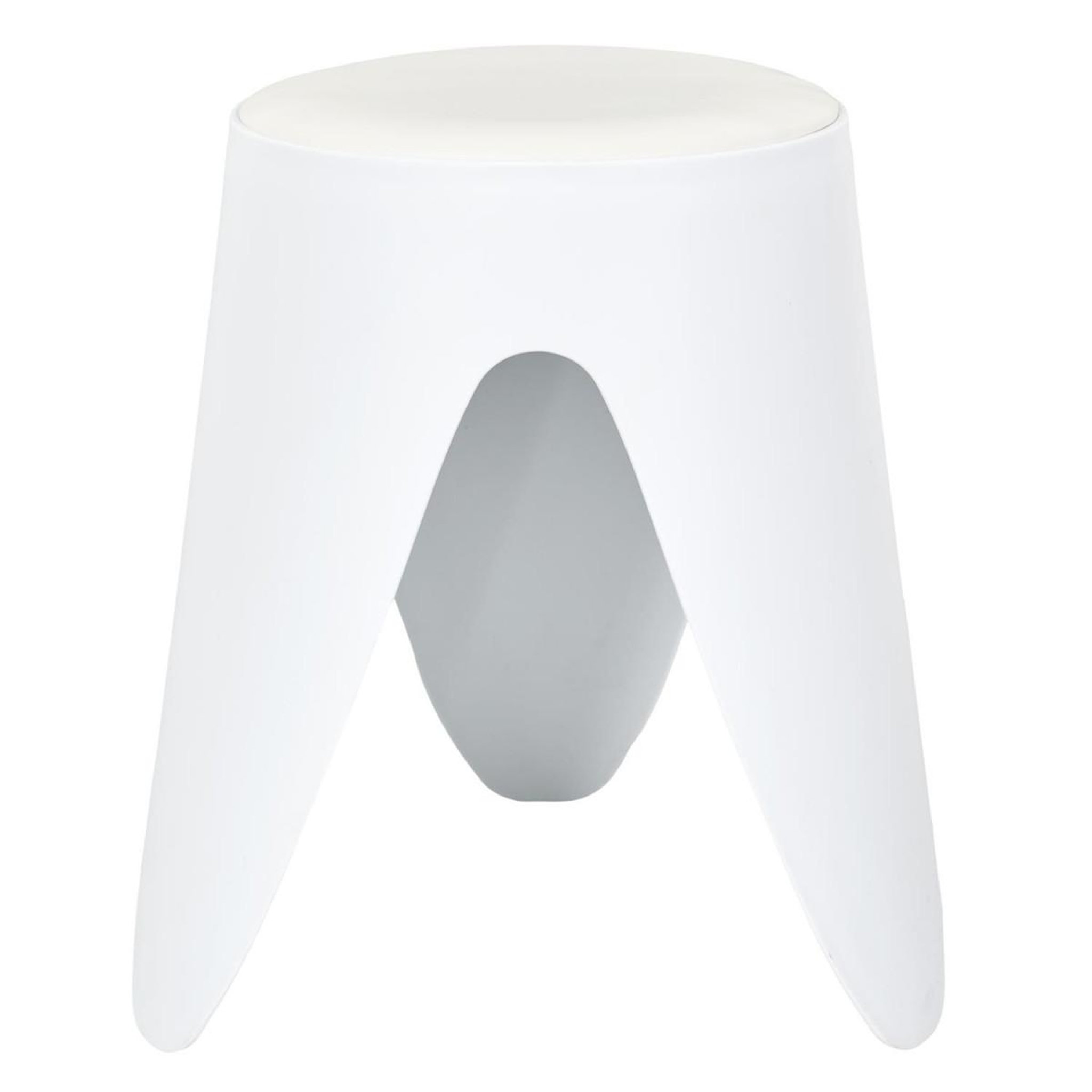 Voir la diapositive 4 : The Home Deco Factory Lot de 6 tabourets empilables  eve  46cm blanc