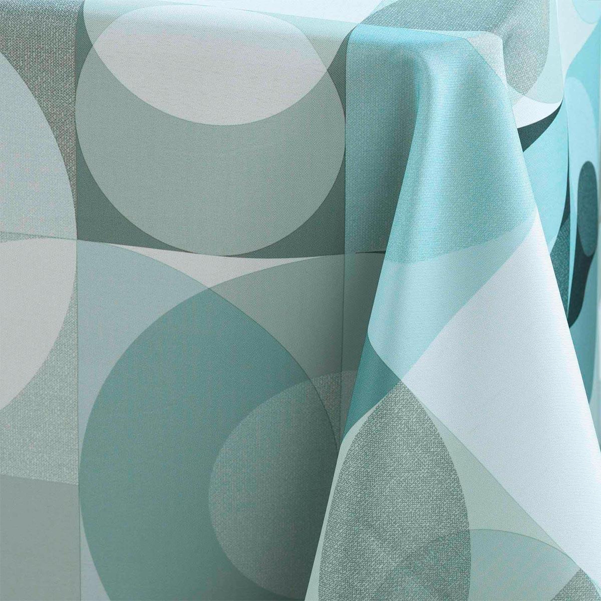 Voir la diapositive 3 : Douceur d'Intérieur Nappe antitache imprimé  tessouro  150x240cm sauge
