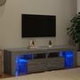 Voir la diapositive 3 : VIDAXL Meuble TV avec lumieres LED Sonoma gris 140x36,5x40 cm